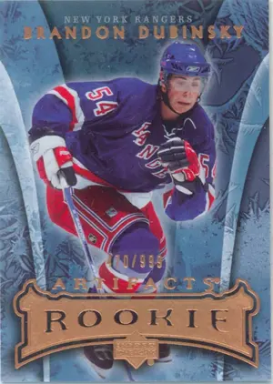 2007-08 ARTIFACTS - BRANDON DUBINSKY #190 ROOKIE 470/999