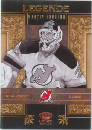 2010-11 CROWN ROYALE - MARTIN BRODEUR #5 LEGENDS