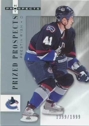 2005-06 HOT PROSPECTS - PRESTIN RYAN #182 PRIZED PROSPECTS 1399/1999