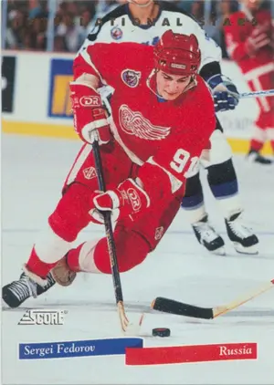 1993-94 SCORE (CDN) - SERGEI FEDOROV #3 INTERNATIONAL STARS
