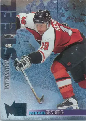 1995-96 FLEER METAL - MIKAEL RENBERG #16 INTERNATIONAL STEEL