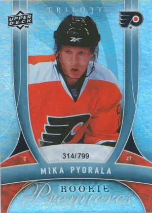 2009-10 TRILOGY - MIKE PYORALA #147 ROOKIE 314/799