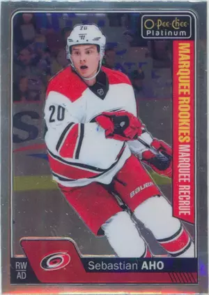 2016-17 O-PEE-CHEE PLATINUM - SEBASTIAN AHO #173 MARQUEE ROOKIE