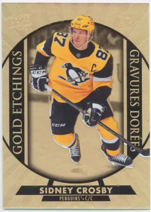 2020-2021 TIM HORTONS - SIDNEY CROSBY #G-15 GOLD ETCHINGS