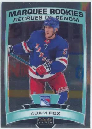 2019-20 O-PEE-CHEE PLATINUM - ADAM FOX #178 ROOKIE