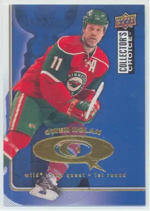 2009-10 COLLECTOR'S CHOICE - OWEN NOLAN #CQ10 CUP QUEST 1ST ROUND