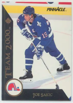 1992-93 PINNACLE (CDN) - JOE SAKIC #21 TEAM 2000