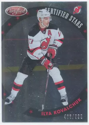 2012-13 PANINI CERTIFIED - ILYA KOVALCHUK #S15 CERTIFIED STARS 483/999