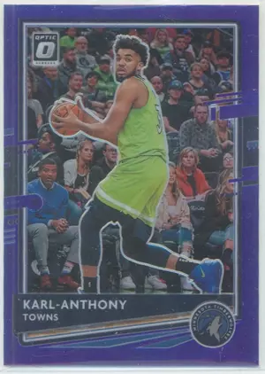 2020-21 Panini Donruss Optic - Karl-Anthony Towns #79 Purple Prizm Parallel
