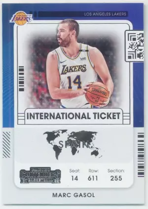 2021-22 Panini Contenders - Marc Gasol #6 International Ticket