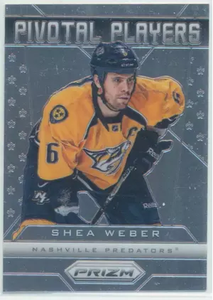 2013-14 PRIZM - SHEA WEBER #PP-16 PIVOTAL PLAYERS