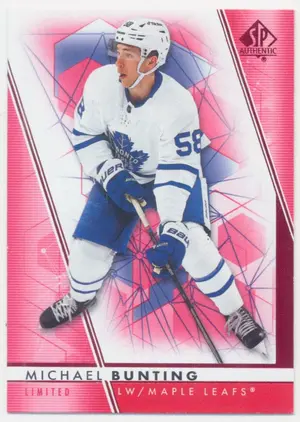 2022-23 SP AUTHENTIC - MICHAEL BUNTING #79 LIMITED RED