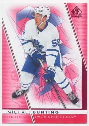 2022-23 SP AUTHENTIC - MICHAEL BUNTING #79 LIMITED RED