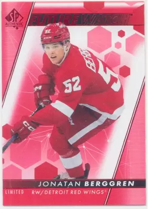 2022-23 SP AUTHENTIC - JONATAN BERGGREN #171 FUTURE WATCH LIMITED RED