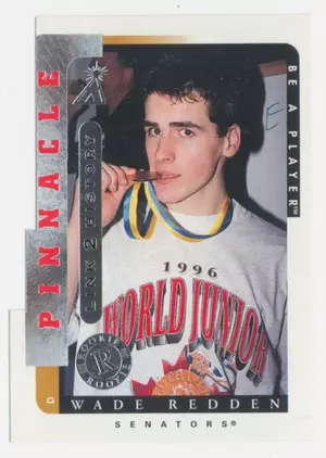 1996-97 PINNACLE BE A PLAYER - WADE REDDEN #LTH-9A LINK 2 HISTORY