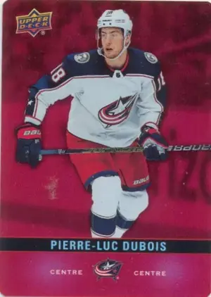 2019-20 TIM HORTONS - PIERRE-LUC DUBOIS #DC-8 RED DIE CUTS