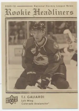 2009-10 UPPER DECK - T.J. GALIARDI #RH5 ROOKIE HEADLINERS
