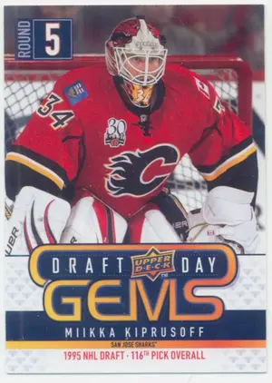 2009-10 UPPER DECK - MIIKKA KIPRUSOFF #GEM24 DRAFT DAY GEMS