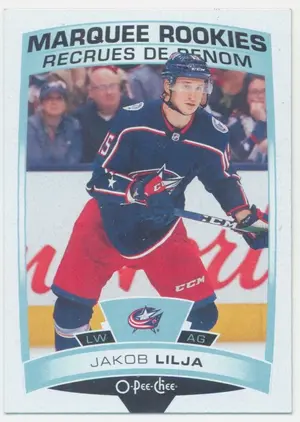 2019-20 O-PEE-CHEE - JAKUB LILJA #637 MARQUEE ROOKIES