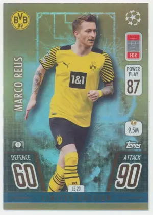 2021-22 Topps Match Attax UCL - Marco Reus #LE20 Limited Edition Gold