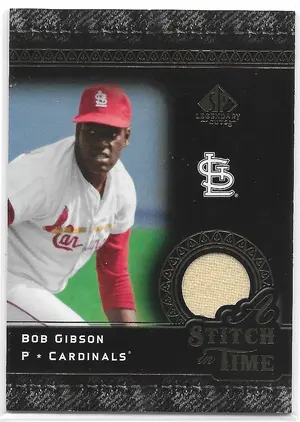 2007 SP Legendary Cuts A Stitch In Time #ST-BG Bob Gibson