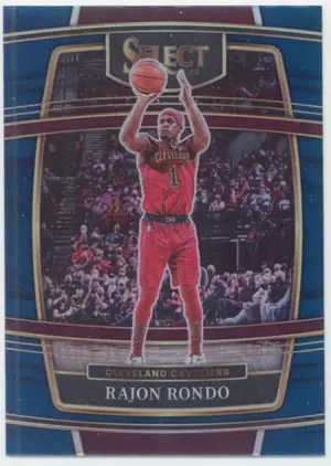 2021-22 Panini Select - Rajon Rondo #34 Concourse Blue Prizm Parallel