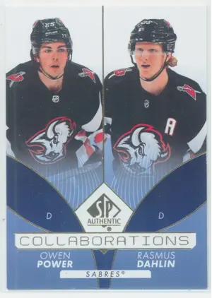 2022-23 SP AUTHENTIC - OWEN POWER/RASMUS DAHLIN #C-11 COLLABORATIONS BLUE