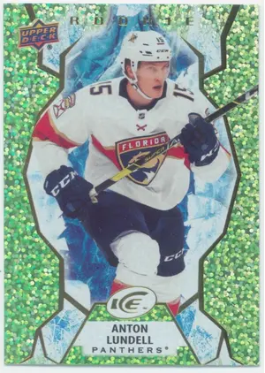 2021-22 UPPER DECK ICE - ANTON LUNDELL #101 ROOKIE GREEN