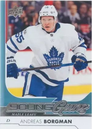 2017-18 UPPER DECK - ANDREAS BORGMAN #229 YOUNG GUNS