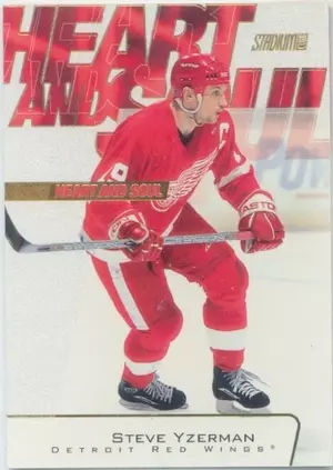 2001-02 STADIUM CLUB - STEVE YZERMAN #HS3 HEART AND SOUL