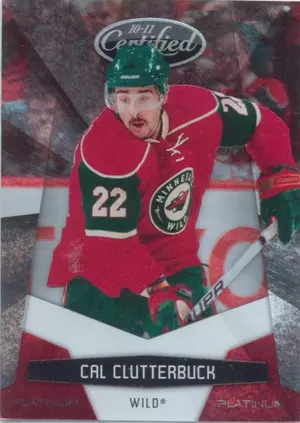 2010-11 CERTIFIED - CAL CLUTTERBUCK #72 PLATINUM RED 212/999