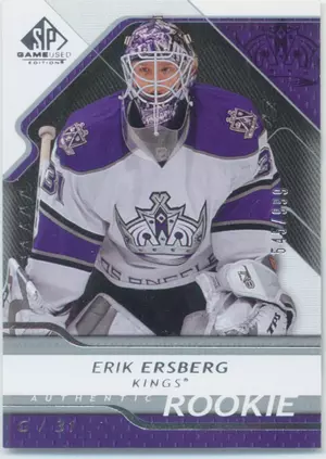2008-09 SP GAME USED - ERIK ERSBERG #123 AUTHENTIC ROOKIE 545/999