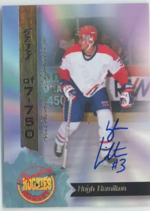 1995 SIGNATURES ROOKIES - HUGH HAMILTON #16 SIGNATURES 5238/7750