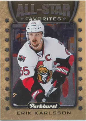 2016-17 PARKHURST - ERIK KARLSSON #AS4 ALL-STAR FAVORITES