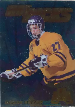 1996 COLLECTOR'S EDGE FUTURE LEGENDS - MARCUS NILSSON #4 AUTO HOT PICKS 5247/6000