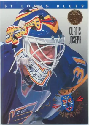 1993-94 LEAF - CURTIS JOSEPH #2 PAINTED WARRIORS