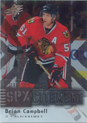2009-10 SPX - BRIAN CAMPBELL #X65 SPXCITEMENT 196/999