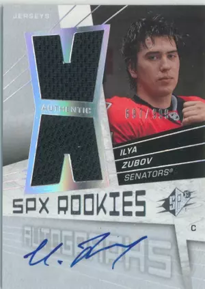 2008-09 SPX - ILYA ZUBOV #177 ROOKIE 697/999