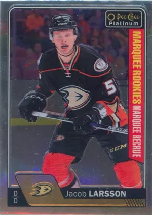 2016-17 O-PEE-CHEE PLATINUM - JACOB LARSSON #169 MARQUEE ROOKIE