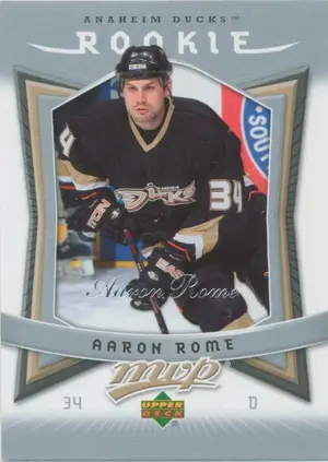 2007-08 MVP - AARON ROME #321 ROOKIE