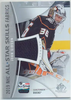 2019-20 SP GAME USED - JOHN GIBSON #AS-GI ALL-STAR SKILLS FABRICS
