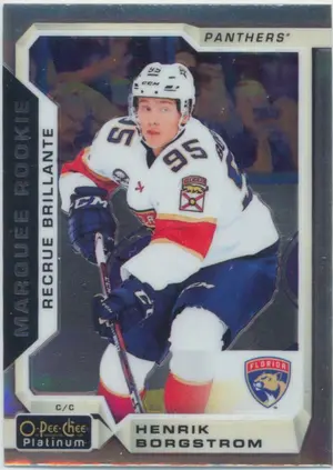 2018-19 O-PEE-CHEE PLATINUM - HENRIK BORGSTROM #164 MARQUEE ROOKIE