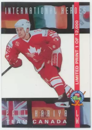 1994 CLASSIC PRO PROSPECTS - PAUL KARIYA #LP15 INTERNATIONAL HEROES /12000