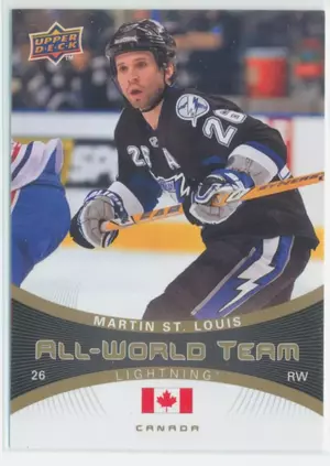 2010-11 UPPER DECK - MARTIN ST. LOUIS #AW-12 ALL-WORLD TEAM
