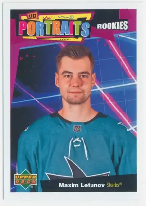 2020-21 UPPER DECK - MAXIM LETUNOV #P-91 UD PORTRAITS