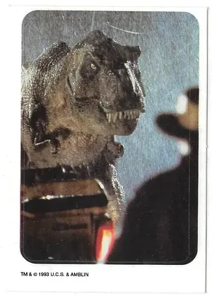 1993 U.C.S. & Amblin Jurassic Park T-Rex Sticker