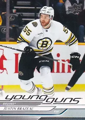 2024-25 Upper Deck (Young Guns) 222 Justin Brazeau