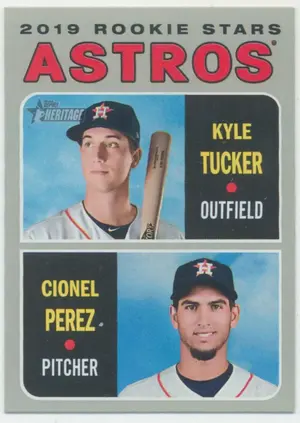 2019 Topps Heritage - Kyle Tucker/Cionel Perez #227 Rookie Stars
