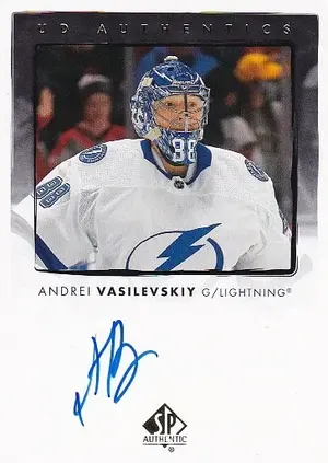 2023-24 SP Authentic UD Authentics Autographs UDA-AV Andrei Vasilevskiy