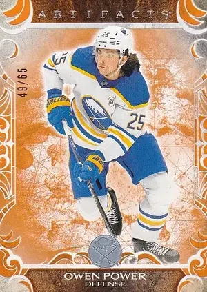 2024-25 Artifacts Orange 37 Owen Power 49/65
